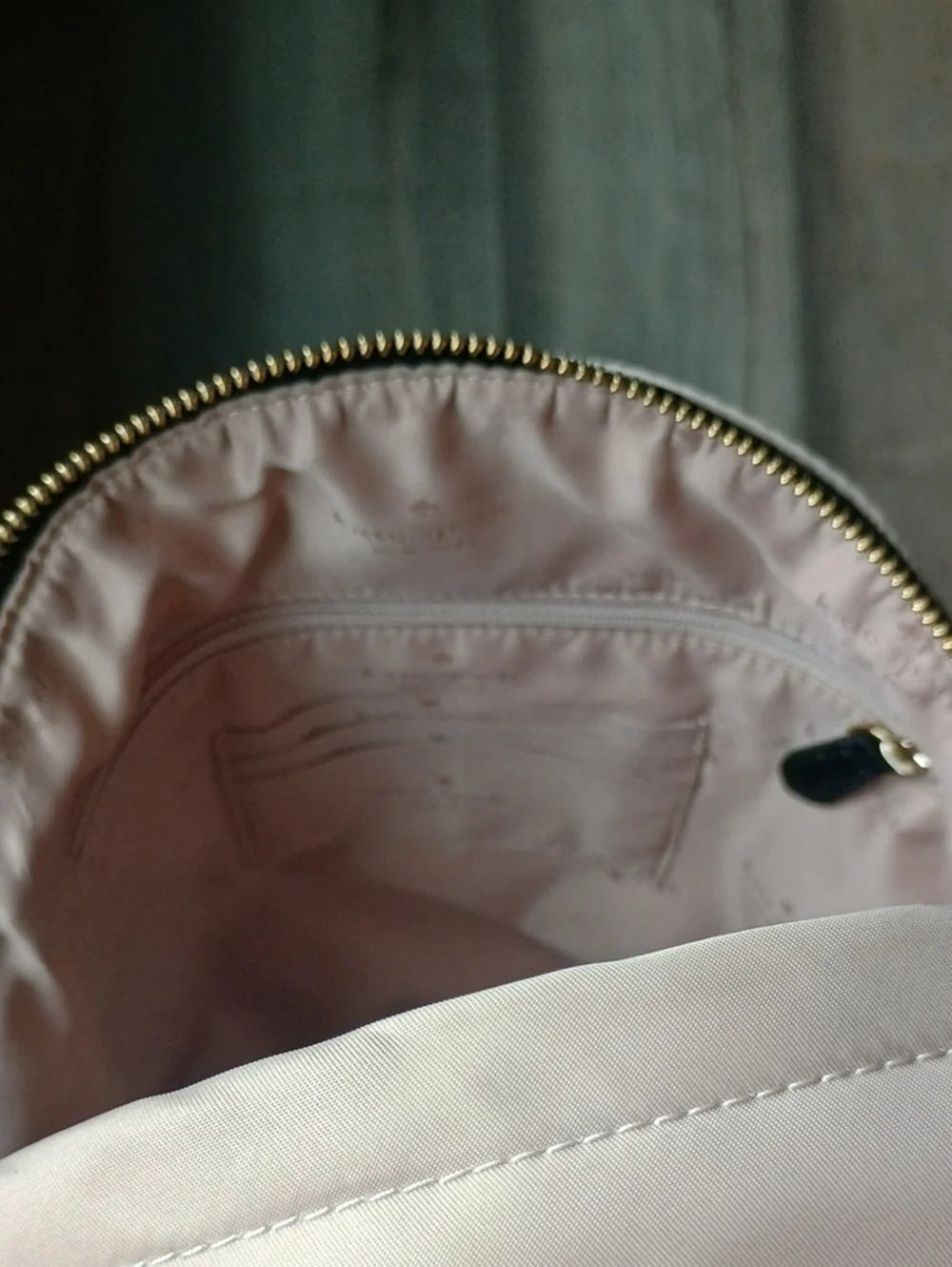 kate spade Pale Pink Nylon Backpack with Black Straps